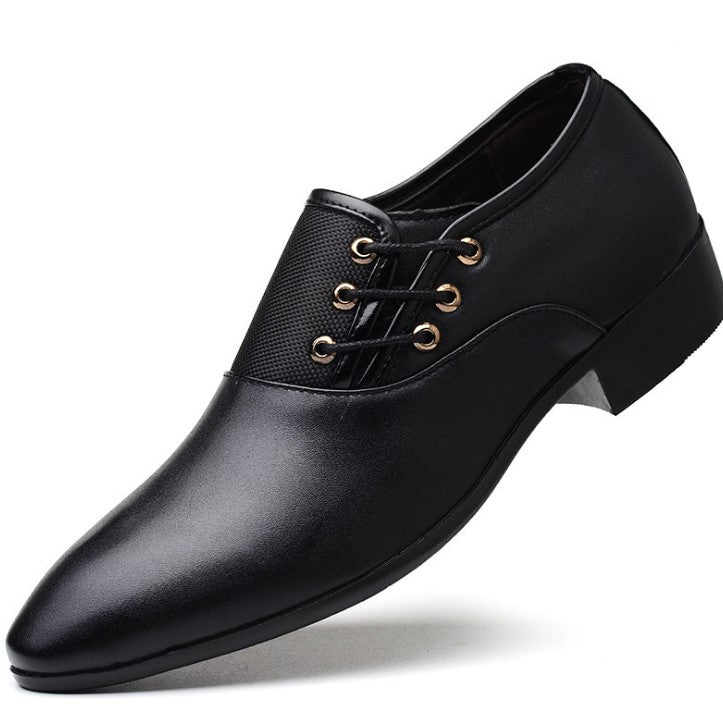 Gentleman Stylish Dress Up Shoes Side Lace Up