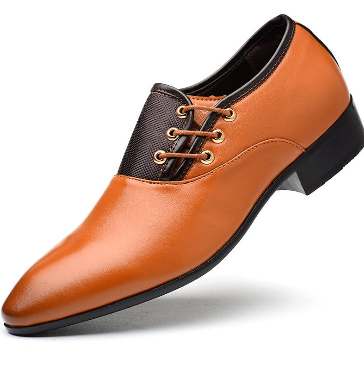 Gentleman Stylish Dress Up Shoes Side Lace Up