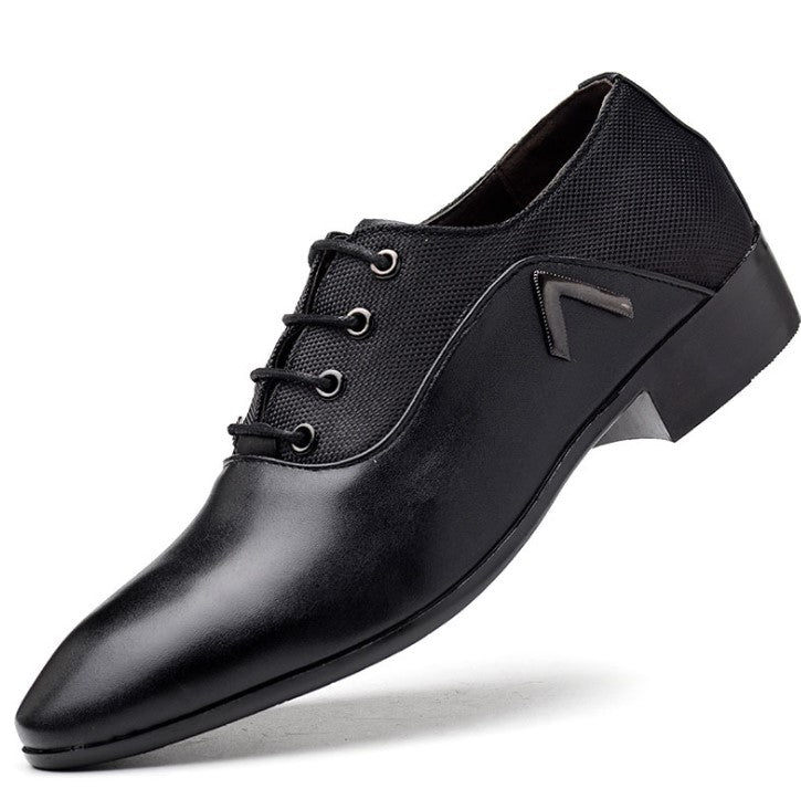 Gentleman Stylish Dress Up Shoes Middle Lace Up
