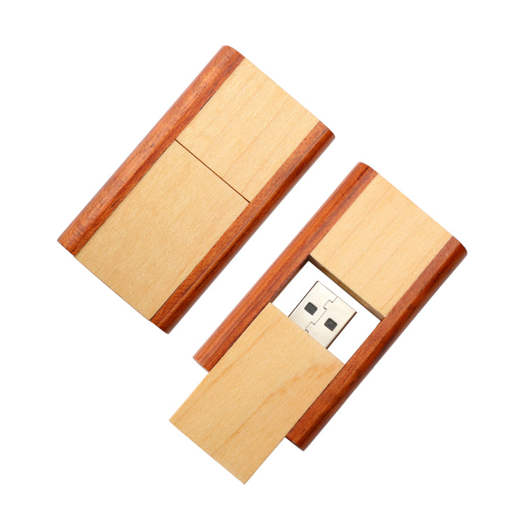 32 GB USB Flash Drive Wooden Case Veni Vidi Vici Inscription
